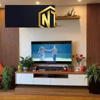 VÁCH ỐP TƯỜNG TV PHÒNG KHÁCH HIỆN ĐẠI